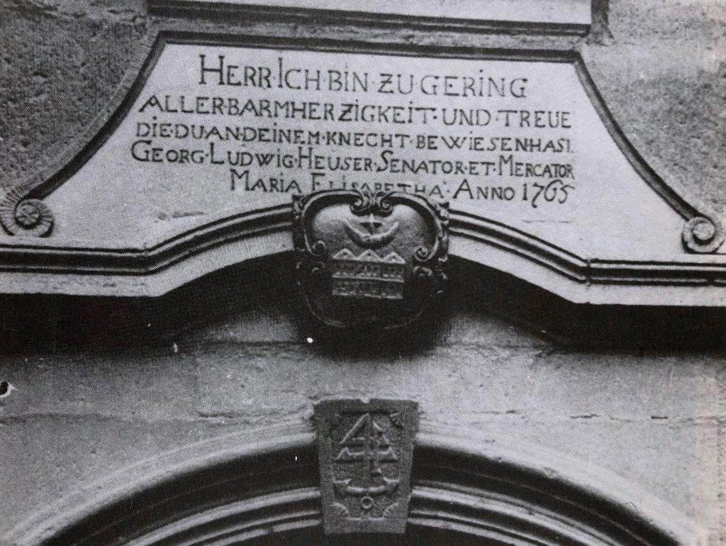 Das Lauterbacher Familienwappen - Foto aus 1978